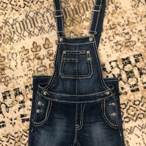 Miss Me skinny cuffed overalls size S
